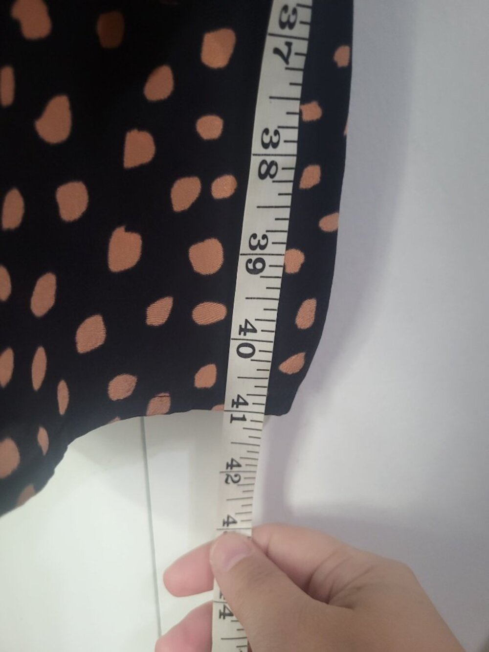Tucker Classic Dress in Silk Crepe de Chine Ebony Dot Black SZ M - Picture 7 of 8